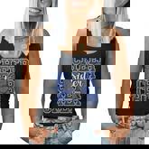 Cheer Sister Bow Sport Cheerleader Cheerleading Blue Women Tank Top