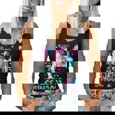 Flossing Unicorn 4 Year Old 4Th Birthday Girl Unicorn Party Women Tank Top