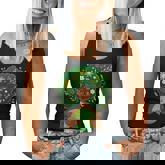 Green Black Afro Mother Earth Day Gaia Save Our Planet Earth Women Tank Top