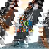 Its Ok To Be Different Autism Awareness Giraffe Autistic Women's Oversized Comfort T-Shirt