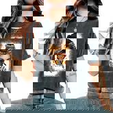 Mimi Life Grandma Messy Bun Leopard Mother's Day Matching Women's Oversized Comfort T-Shirt