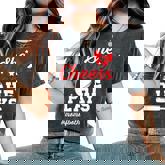 She Cheers He Plays Mom Of Both Cheer And Baseball Mom Women's Oversized Comfort T-Shirt