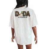Dada Of The Birthday Boy One Lucky Duck 1St Birthday Party Women's Oversized Comfort T-Shirt Back Print
