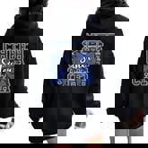 Cheer Sister Bow Sport Cheerleader Cheerleading Blue Women Oversized Hoodie Back Print