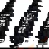 Dinosaurs Didn't Learn Chemistry Science Teacher Women Oversized Hoodie Back Print