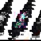 Flossing Unicorn 6 Year Old 6Th Birthday Girl Unicorn Party Women Oversized Hoodie Back Print