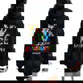 Its Ok To Be Different Autism Awareness Giraffe Autistic Women Oversized Hoodie Back Print