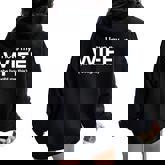 I Love My Wife Yes She Bought Me This Women Oversized Hoodie Back Print