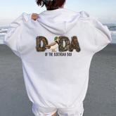 Dada Of The Birthday Boy One Lucky Duck 1St Birthday Party Women Oversized Hoodie Back Print