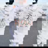 Girl Mama Floral Girl Mom Vintage Blessed Mama Vibes Women Oversized Hoodie Back Print