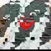 Bruh Valentines Day Heart Humor Meme Graphic Bella Canvas T-shirt