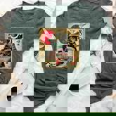 Cat Ramen Japanese Samurai Kawaii Cat Anime Girls Boys Bella Canvas T-shirt