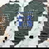 Cheer Sister Bow Sport Cheerleader Cheerleading Blue Bella Canvas T-shirt