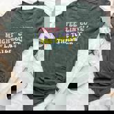 Feelin' Cute Might Clog The Toilet Later Groovy Quote Bella Canvas T-shirt