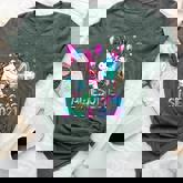 Flossing Unicorn 4 Year Old 4Th Birthday Girl Unicorn Party Bella Canvas T-shirt