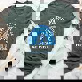 In March We Wear Blue Ribbon Rainbow Colon Cancer Awareness Bella Canvas T-shirt