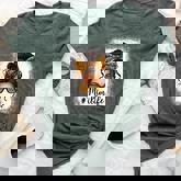 Mimi Life Grandma Messy Bun Leopard Mother's Day Matching Bella Canvas T-shirt