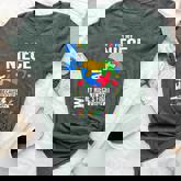 I Wear Blue For My Niece Autism Awareness Day Aunt Uncle Bella Canvas T-shirt