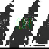 Dancing Trump St Patrick's Day -Adults Black Small Short Sleeve Humorous St Patrick's Day Hoodie