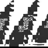 Qr Scan Code Adult Sarcasm Humor F-Ck You Fu Back Print Pull Hoodie