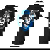 Blue Lions Salty Wearing Hat Salty Cool Lions Strong Lions T-Shirt