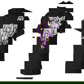 Coquette Bow Mardi Gras New Orleans Louisiana Dalmatian Dots T-Shirt
