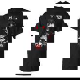 Creepy Kawaii Goth Girl Horror Anime Aesthetic T-Shirt