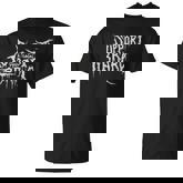 Death Gothic Print Support Your Local Library Style Lovers T-Shirt