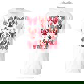 Cute Coquette Bow Crawfish Graphic Y2k Girls Aesthetic T-Shirt