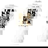 Mama Mom Coquette Bow Leopard Mom Mother's Day T-Shirt
