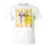 Mom Of Both Baseball Softball Coquette Baseball T-Shirt
