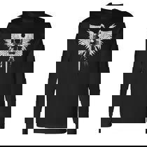 Archangel Michael Saint Michael Retro Long Sleeve T-Shirt - Monsterry