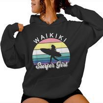 Sweat à Capuche Vintage Maui Hawaii Surf Wave - Homme Et Femme, Coupe Classique, Design Souvenir Surf - Poids 241g