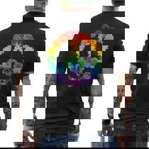 Spring Flowers Peace Sign T-Shirt Daisies Roses Rainbow Spring Flowers Peace Sign T-Shirt Daisies Roses Rainbow
