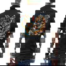 Asian Inspired Vintage Style 80S Retro Japanese Tiger Men's