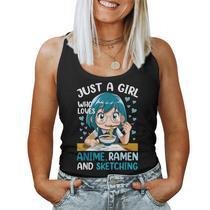 Creepy Anime Girl Japan Japanese Horror Grunge Harajuku Women Tank