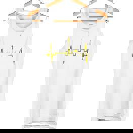 Dortmund Herzschlag Skyline Puls Ruhrpott Stadion Dortmund Tank Top - Seseable