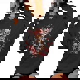 Deer Women's Costume Dirndl Costume With-Neck Kapuzenpullover für Damen - Seseable