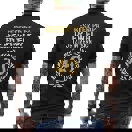Bester Papa Jetzt Inersion 40 Papa Birthday 40 S T-Shirt mit Rückendruck - Seseable