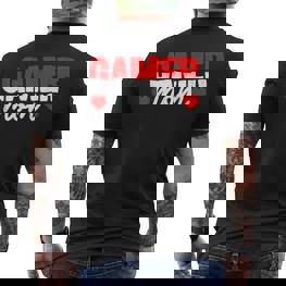 Gamer Gaming Zocken Zocker T-Shirt mit Rückendruck - Seseable