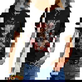 Deer Women's Costume Dirndl Costume With-Neck T-shirt Frauen - Seseable