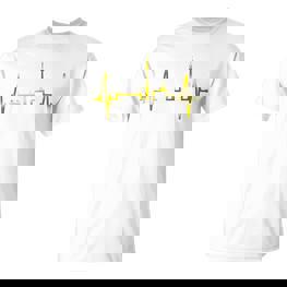 Dortmund Herzschlag Skyline Puls Ruhrpott Stadion Dortmund T-Shirt - Seseable