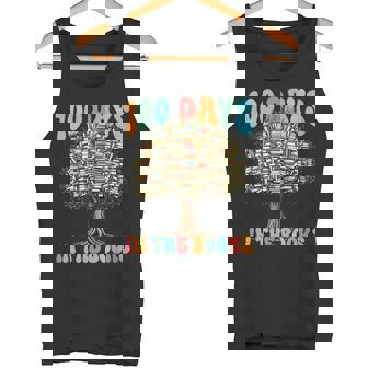 100 Days In The Books Reading Teacher Students Book Tree Tank Top - Monsterry