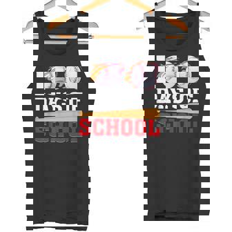 100 Days Of School Baseball 100th Day Student Kids Boys Tank Top - Monsterry