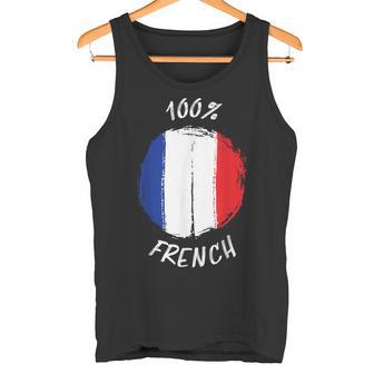 100 Französisches Hemd Stolzes Französisches Hemd Flagge Frankreich Tank Top - Geschenkecke