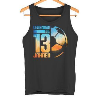 13Th Birthday Decoration Football Player 13 Years Boy Nager Tank Top - Geschenkecke