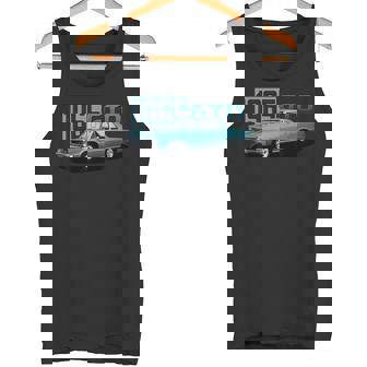 1965 65 GTO Classic Car Old School Muscle Blue Car Tank Top - Monsterry