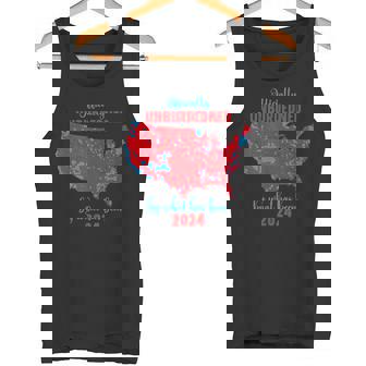 2024 Election Results Map US Map Humor Satire Artwork Tank Top - Monsterry