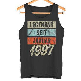 25Th Birthday Man 25 Years Legendary Since January 1997 Tank Top - Geschenkecke