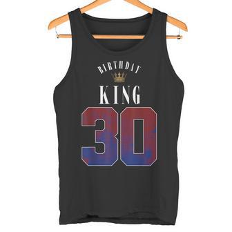 30Th Birthday King Crown 30 Years Bday For Men Tank Top - Geschenkecke